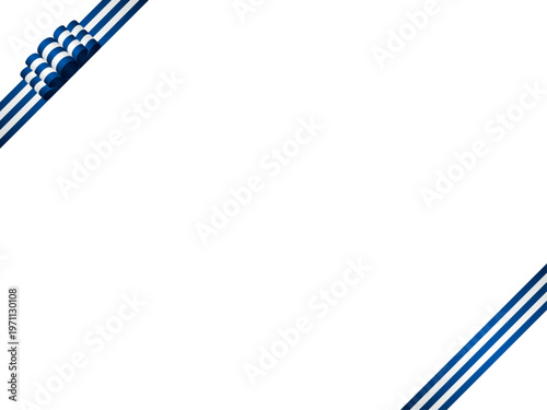 リボン波大、縞、斜F、m15青