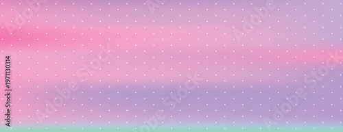 Pastel gradient with polka dots background vector