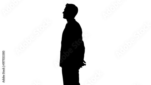 Silhouette of a standing man 1.