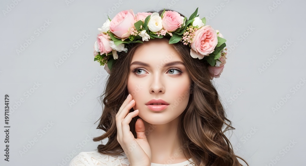 Fototapeta premium Promoting a drug free life anti drug day awareness with floral beauty
