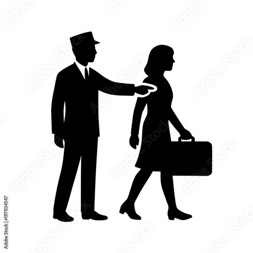 Empty space on transparent background silhouette