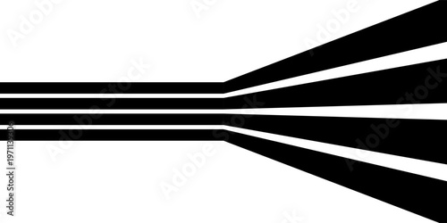 Abstract perspective line wave stripes with 3d dimensional effect. vector ilustration. eps 10