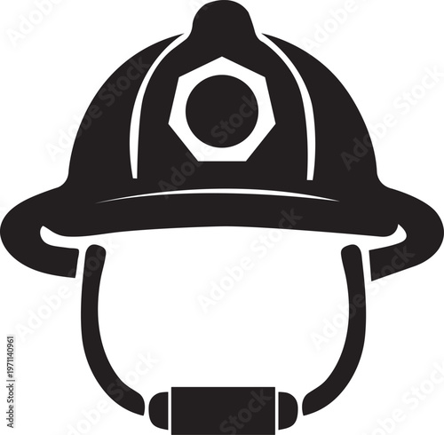 Vector illustration of a cowboy and pirate hat icon isolated on white background representing headwear and protection equipment