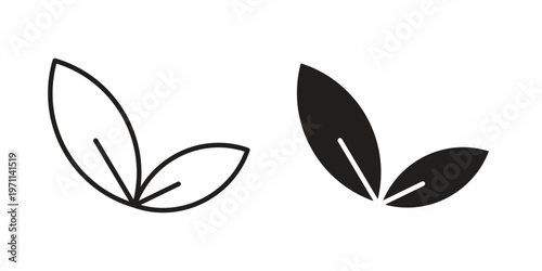 Vegan icon set, collection of icon in editable strokes and flat versions