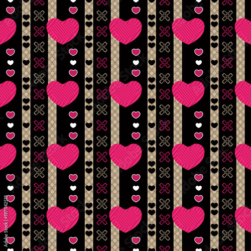 heart art geometric pattern seamless graphic background