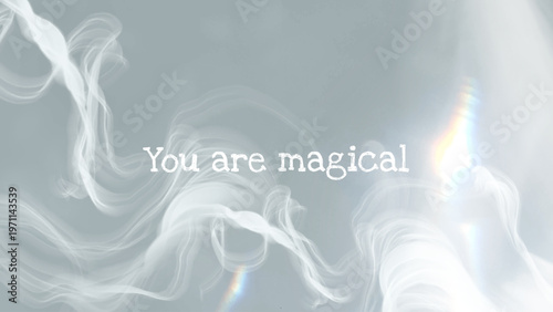 Aesthetic smoke vector template for blog banner