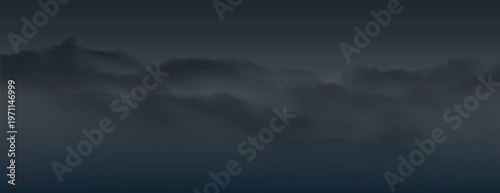 Misty mountain landscape silhouette vector