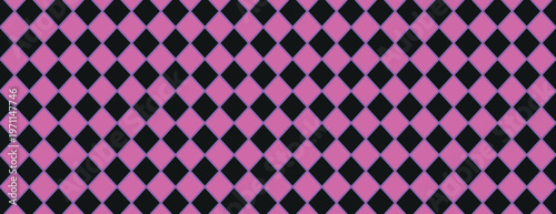 Pink and black diamond pattern background vector