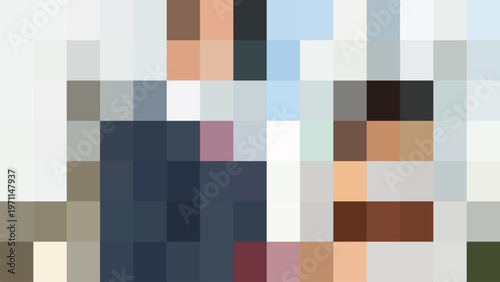 Professional business attire meeting desktop wallpaper vector