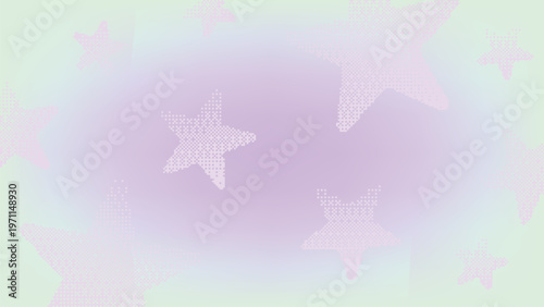 Pastel stars gradient desktop wallpaper vector