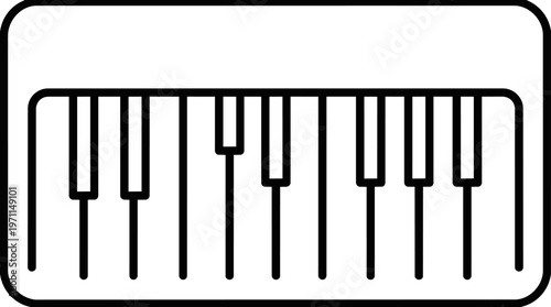 Piano keys instrument musical keyboard.