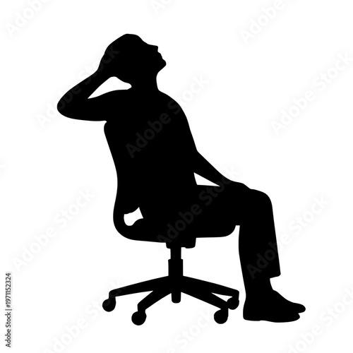 Empty space on transparent background silhouette