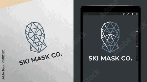 Ski Mask Company Logo Design.