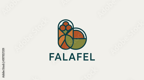 Falafel Food Logo Design.