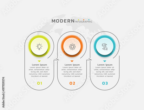 Presentation infographic business template design