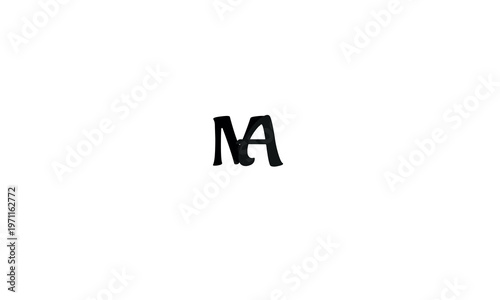 AM, MA, A,M Abstract Letter Logo Monogram	