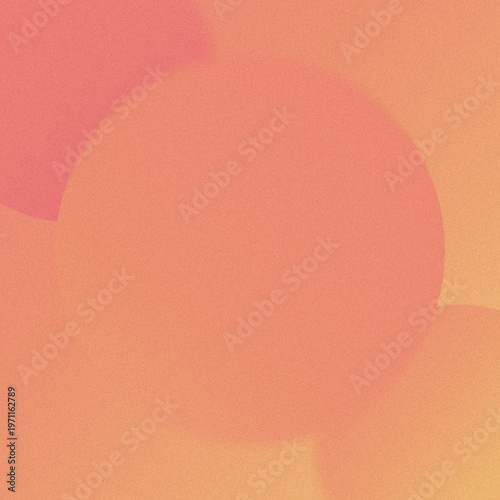 Abstract Geometric Circle Shapes Grainy Gradient Background JPEG Illustration Soft Overlapping Orbs Warm Tones Artistic Design