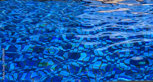 Surface of ripple water in swimming pool