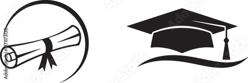 Hand drawn black ink arrow hitting target bullseye with smiley face