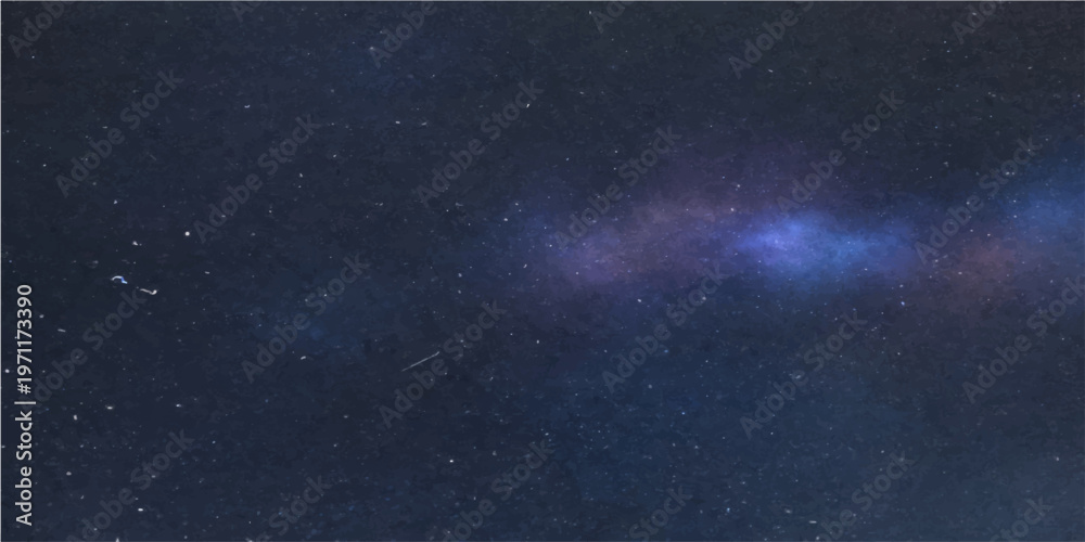 Fototapeta premium Captivating image of the night sky, filled with countless stars, showcasing the beauty of the cosmos and the vastness of the universe. 