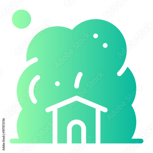 dust storm gradient icon