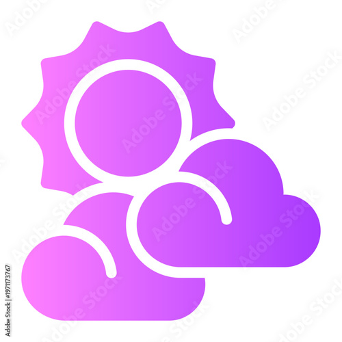 partly gradient icon