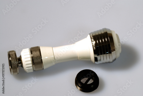 Tap aerator, faucet aerator. Mischdüse für Wasserhahn.