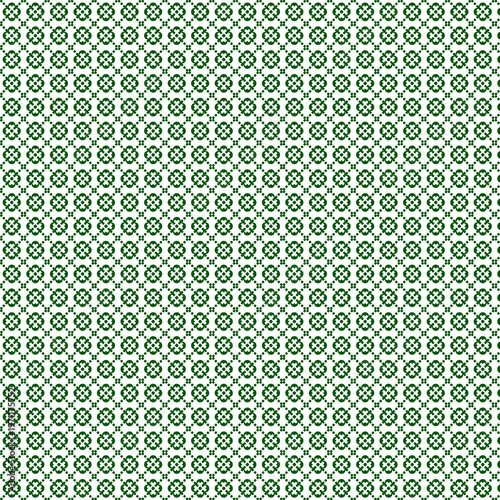 Small green clover repeating pattern isolated on transparent background