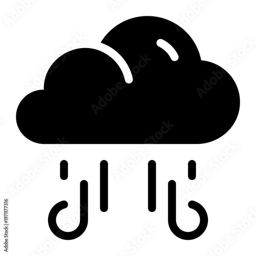 microburst glyph icon