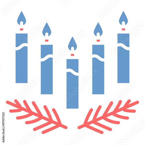 Advent Candle Vector Icon