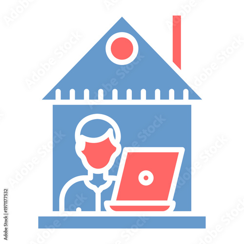 Work From Home Vector Icon