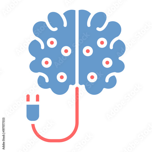 Brain Recharge Vector Icon