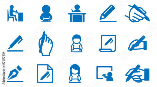 Business and Human Activity Icon Set vector file