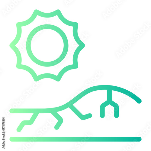 drought gradient icon