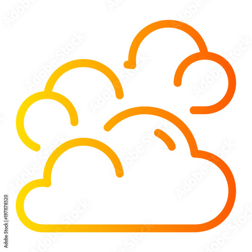 Weather Cloud gradient icon