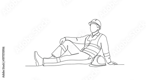 A man sits on the ground in a casual pose outdoors.