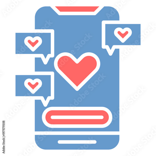 Love Chatroom Vector Icon