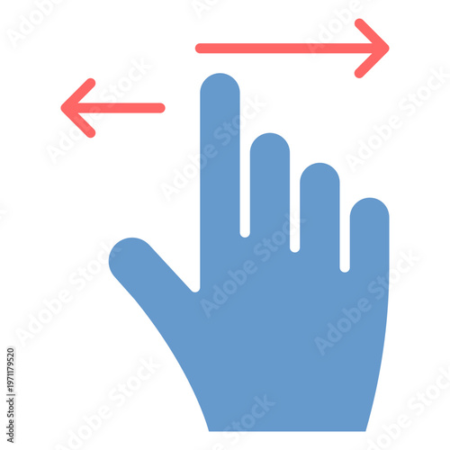 Swipe Left Vector Icon