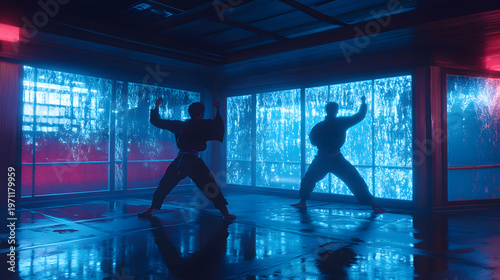 Holographic Martial Arts Dojo Technique Displays Th