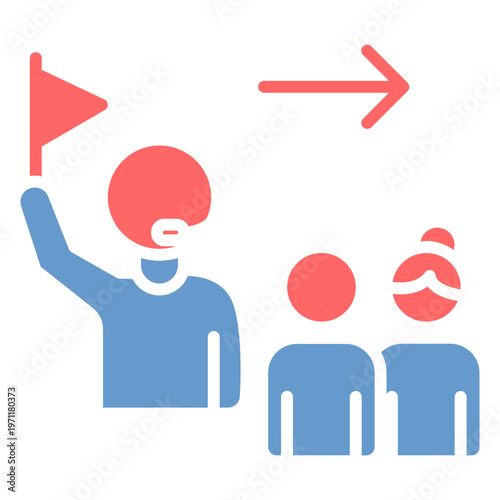 Guided Tour Vector Icon