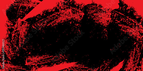 Red and Black Grunge Distress Texture Abstract Rough Overlay Background