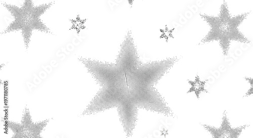 Gray stars are shining brightly in the night sky scene