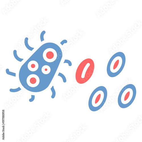 Bacteria And Virus Vector Icon