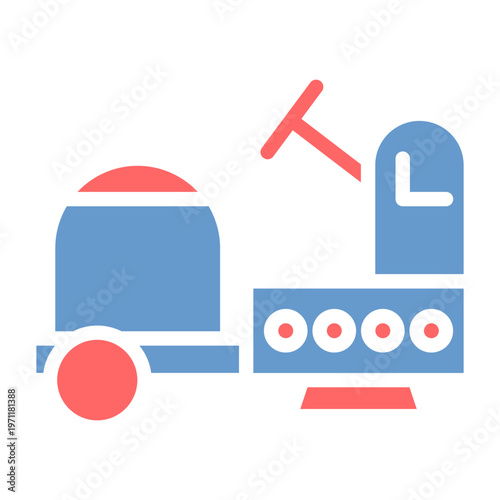 Floor Scrubber Vector Icon