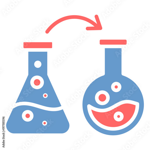 Chemical Reaction Vector Icon