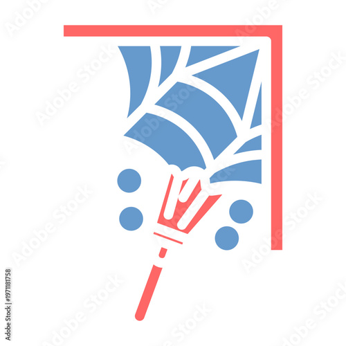 Cobweb Remover Vector Icon