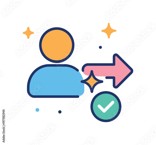 Frictionless sign-in and passwordless authentication focused on eliminating login barriers while maintaining secure access, a user icon combined with