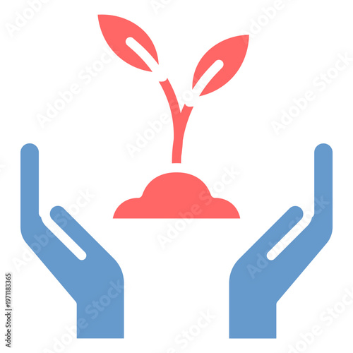 Material Grown Vector Icon