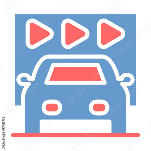 Drive In Cinema Vector Icon