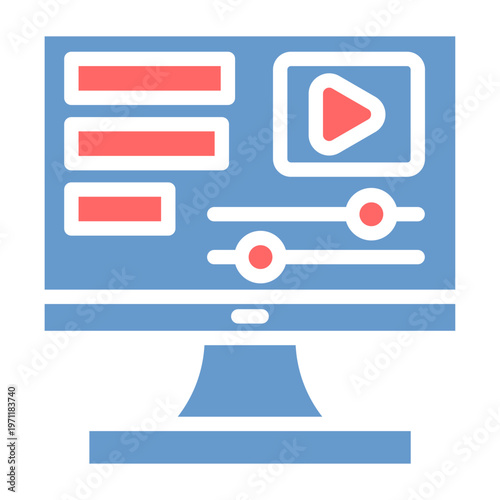 Editing Timeline Vector Icon